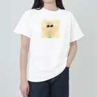 いちご大福もっちぃぃい。のｳﾙｳﾙﾌﾗ·ﾜｧｰｵﾋﾞｯｸﾘﾄﾞﾝﾄﾞﾝ ヘビーウェイトTシャツ