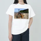 ハイサイ沖縄の三線&ウクレレ　 Heavyweight T-Shirt