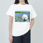 ☁️せとくん(陰キャ)☁️のビションフリーゼのセトくん　お花畑 Heavyweight T-Shirt