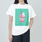 ウサトリエのうさぎcafeーいちごー ヘビーウェイトTシャツ