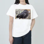 パート主婦しずかのオリジナルイラストグッズのカラスのハッピー ヘビーウェイトTシャツ