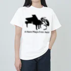 AngelRabbitsのA Hare Plays Free Jazz Heavyweight T-Shirt