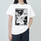 Saza-nami Antique designの深海王国・ブラックライン Heavyweight T-Shirt