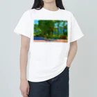 TATTUの緑豊かな公園 ヘビーウェイトTシャツ