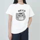 Feather stick-フェザースティック-のねこ（NECO)　 ヘビーウェイトTシャツ