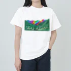 Lunannieのカラフルな山たち ヘビーウェイトTシャツ