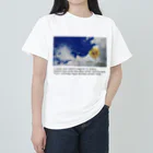 yuu all rightの〝空とひまわり〟向日葵 ヘビーウェイトTシャツ