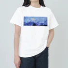 ハタヨシユキのJune.12.19:45.暮れの月 ヘビーウェイトTシャツ