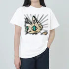 shi-chi Labo graph(詩一）のういろう猫　意味深な迫力 Heavyweight T-Shirt