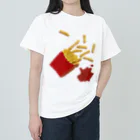 daddy-s_junkfoodsのfrench fries ヘビーウェイトTシャツ