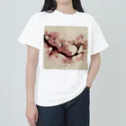 2024のAI「桜」Tシャツ（3） ヘビーウェイトTシャツ