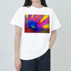 嫌われ者のアート工房　Archaic smileのクレヨン　カラフルアート Heavyweight T-Shirt