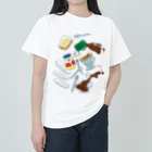 CHACOのシロクマのシロクマとコーヒー Heavyweight T-Shirt