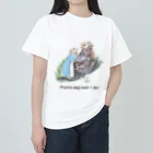 矢高あおいの【Prairie dog lover×Art】草原の少女たち ヘビーウェイトTシャツ