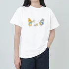 阿部　慶子のうさぎの玄樹＆宇太イラスト ヘビーウェイトTシャツ