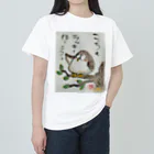 KIYOKA88WONDERLANDのふくろうです。こっちもラッキーほうこう。 ヘビーウェイトTシャツ