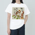 KIYOKA88WONDERLANDのふくろうです。あっちラッキーほうこう。 Heavyweight T-Shirt