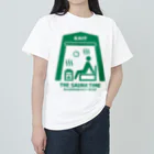 kg_shopのTHE SAUNA TIME【非常口パロディ】 Heavyweight T-Shirt