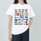 働く車・乗り物Tシャツ／KK商店のいろんな働く車 Heavyweight T-Shirt