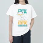 Samezineの猫のコーヒーの面白い名言 Heavyweight T-Shirt