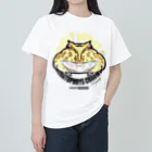 HERP MODA by ヤマモトナオキのツノガエル/イエロー ヘビーウェイトTシャツ