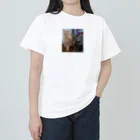 しろねこまるのちゃちゃ(茶トラ)とつぶ(キジトラ) Heavyweight T-Shirt