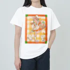 SOY suzuri店の兎沢ニジ(背景あり) ヘビーウェイトTシャツ