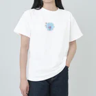 みにゆん　ねこのA cute bear who likes apples. Heavyweight T-Shirt