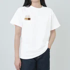 絵娯クリエイトのひのもとにゃんこ®️ 太鼓 / 雪ちゃん Heavyweight T-Shirt