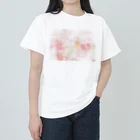 Keriiのイラストのシャボン玉アート　ピンク系 ヘビーウェイトTシャツ