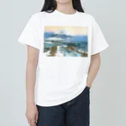 寿めでたや(ukiyoe)の日本画：Fuziyama 吉田博_冨士拾景 河口湖 ヘビーウェイトTシャツ