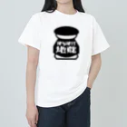 壱岐・八幡まちづくり協議会のはらほげ地蔵（ロゴ×レトロ）ブラック ヘビーウェイトTシャツ