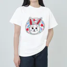 森図鑑の[森図鑑] 三春張子風うさぎ ヘビーウェイトTシャツ