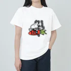 MIZU-NINJINのウサギ(2023) ヘビーウェイトTシャツ