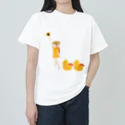 くるぶしのドット絵アヒル Heavyweight T-Shirt