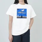 Ruru's worldの01ドット絵　ruruちゃん/三輪車でお散歩　水族館編 Heavyweight T-Shirt