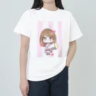 donburin_0のクレープと女の子 ヘビーウェイトTシャツ