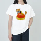 momo♡animsls Storeのレッサーパンダ (林檎のタルト) Heavyweight T-Shirt