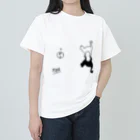 宇宙猫(そらネコ)/禅猫(ZenNeko)のねことわくせい。 ヘビーウェイトTシャツ