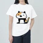 うさやのパンダ風味の三毛猫 ヘビーウェイトTシャツ