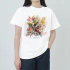 botanicalartAIのナンテン/南天 Heavyweight T-Shirt