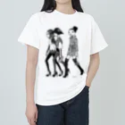 イラストレーターこたけゆか 公式オリジナルグッズのHEY LADIES!  Heavyweight T-Shirt