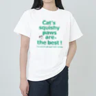 ブドウの猫の肉球は最高アイテム ヘビーウェイトTシャツ