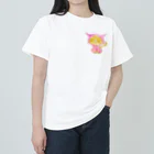 暖暖あたたかのピンクになりたい茶トラちゃん ヘビーウェイトTシャツ