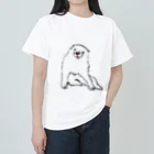 ふくふく商店の長沢芦雪の「あの犬」※後ろ姿アリ！ ヘビーウェイトTシャツ