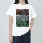 えぬびーしょっぷ【廃墟冷えて〼】の廃墟の床は□くて ヘビーウェイトTシャツ