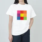 3×3 のドット絵の笑う花 - 3×3 のドット絵 Heavyweight T-Shirt