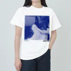 TERRY AND VEGASのネコT／人間は愚かだ／blue Heavyweight T-Shirt