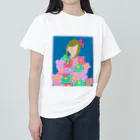 KAEDEsanの花ドレスを着た少女 Heavyweight T-Shirt