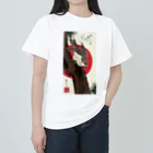 MUGEN ARTの日の出に松に鷹　歌川広重 ヘビーウェイトTシャツ